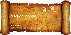 Murgas Manda névjegykártya